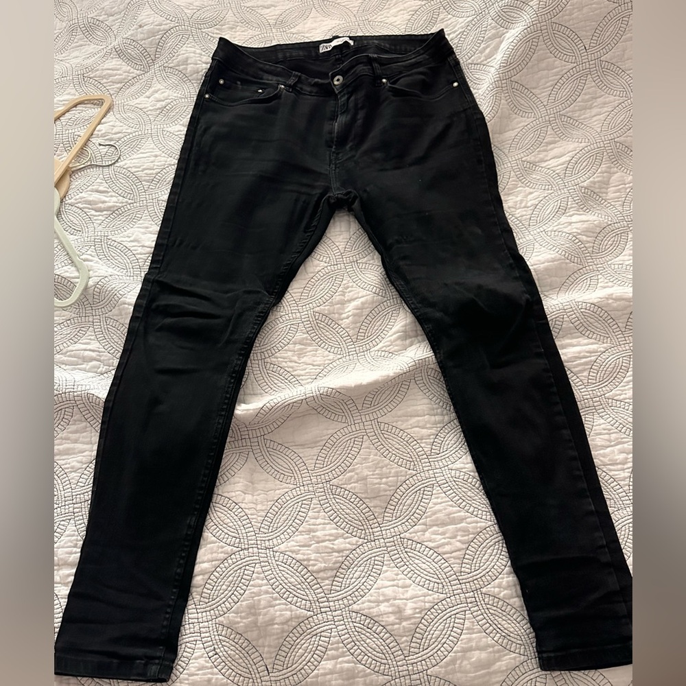 Zara black slim jeans.